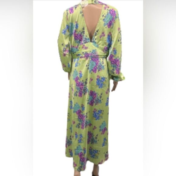 ASOS DESIGN button through midi tea dress with fluted sleeves  floral print. NWT - Picture 7 of 9